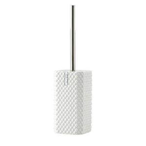 Square white piassava mat