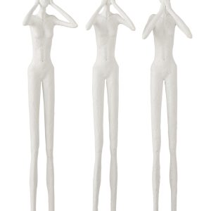 Escultura gesso Cega Surda Muda