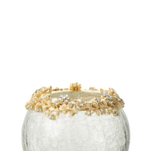 Tealight Vidro com dourado