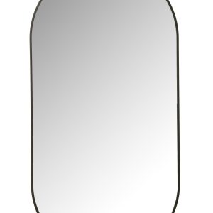 Espelho oval preto