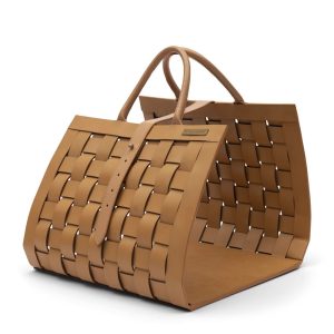 Panier en cuir