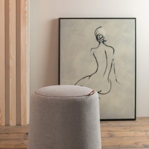Pouf/mesa de apoio