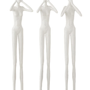 Escultura Gesso Cega Surda Muda