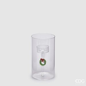 Porta vela com coroa pequeno
