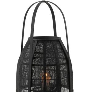 Lanterna de bambu negro M