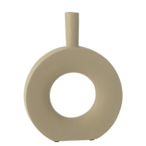 Jarra circular bege