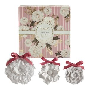 Coffret 3 flores de gesso perfumes Rose Elixir MathildeM