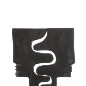 Figura duas faces em preto aluminio