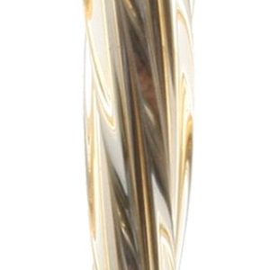 Ornamento estalactite de vidro dourado