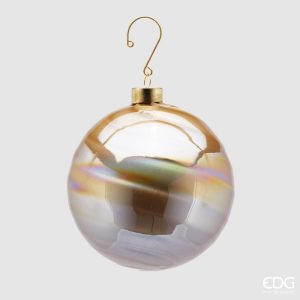 Bola de Natal bege com efeito