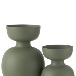 Jarra de ferro verde pequeno
