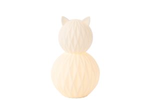 Lanterna formato gato de porcelana