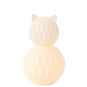Lanterna formato gato de porcelana