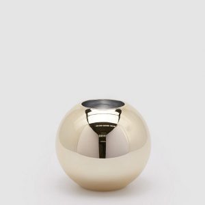Vaso Dourado Redondo