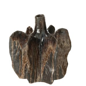 VASO CERAMICO NEGRO JOLIPA