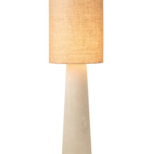 Glass and Fiber Floor Lamp – Contemporary Design