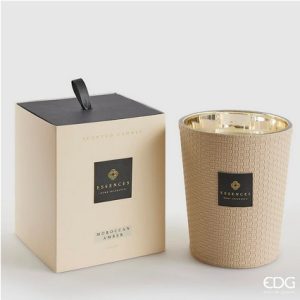EDG Enzo De Gasperi | Vela Perfumada em Couro – Moroccan Amber – 1.400 g