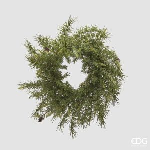 EDG Enzo De Gasperi | Coroa de Pinheiro com Pinhões - 53 cm