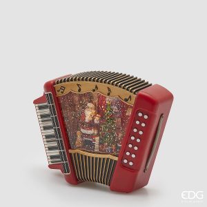 EDG Caixa de Música em Forma de Fisarmónica Natalícia