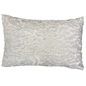 Almofada de Pêlo Branco 31×48 cm