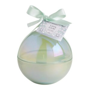 Bola de Natal - Vela Fête Nacrée 210 g - Sapin Givré
