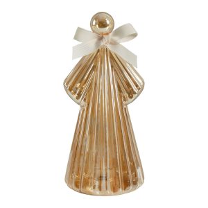 Anjo luminoso dourado - Modelo grande - H. 25 cm
