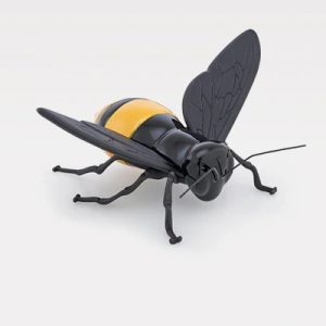 Abelha Amarelo/Preto Corpo Latão Oxidado