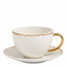 CONJUNTO DE CHÁVENA BRANCA