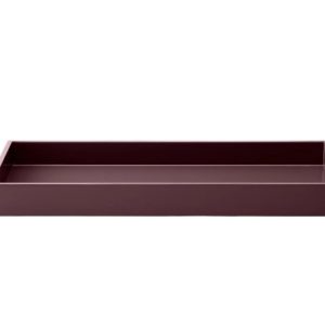 Tabuleiro Lacado bordô 38x19x3.5