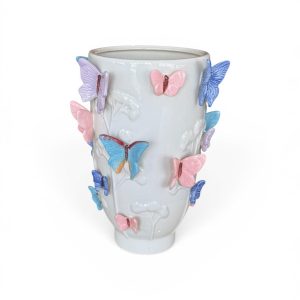 Vaso-Borboleta Colorida-Alta