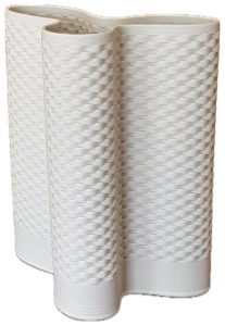 Vaso Trama Branco L`Oca Nera