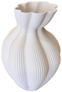 Vaso Alto Irregular Bege