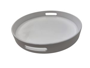 Tabuleiro circular branco