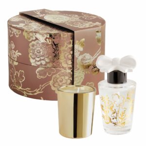 Coffret Diffuseur Nœud & Bougie Parfumée Trésor de Fleurs - Marquise