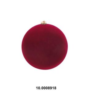 Bola de Natal - Veludo Bordaux 20cm