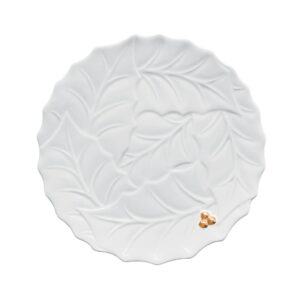 Prato para Bolo Ø 30 cm Holly & Berries White - Easy Life