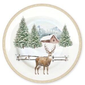 Conj. 6 Pratos Rasos White Forest Ø 19 cm -  Easy Life