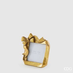 Porta Foto 10x10 EDG - LAÇO DOURADO - EDG