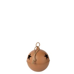 Decorativa de Natal em Metal Castanha  Grande 42 cm